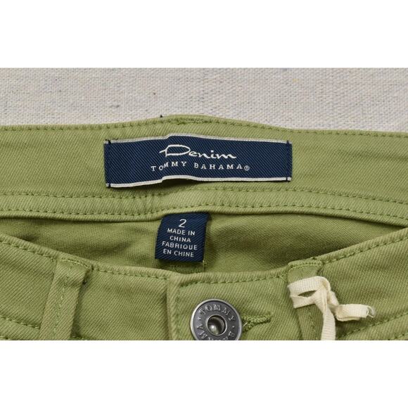 Tommy Bahama Women's Grambecy Twill Crop Jeans Palm Green Size 2 Cotton NWT - Picture 8 of 8